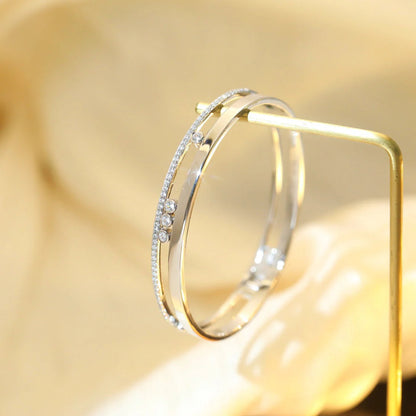 [Regal Jewels]Move Romane Diamond Bangle Bracelet