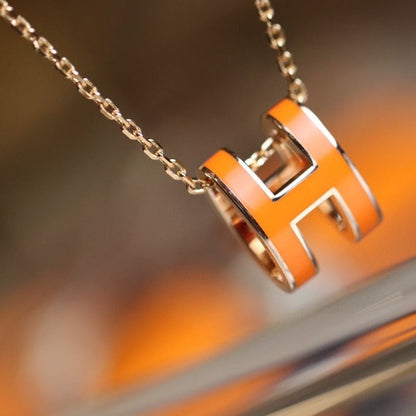 [Regal Jewels]POP H PEDANT PINK GOLD