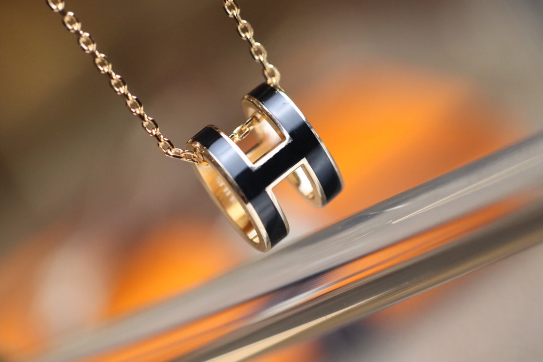 [Regal Jewels]POP H PEDANT PINK GOLD