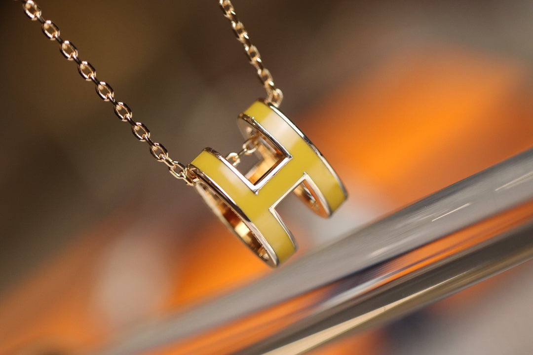 [Regal Jewels]POP H PEDANT PINK GOLD