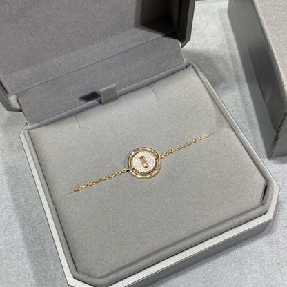 [Regal Jewels]LUCKY MOVE DIAMOND PAVED BRACELET