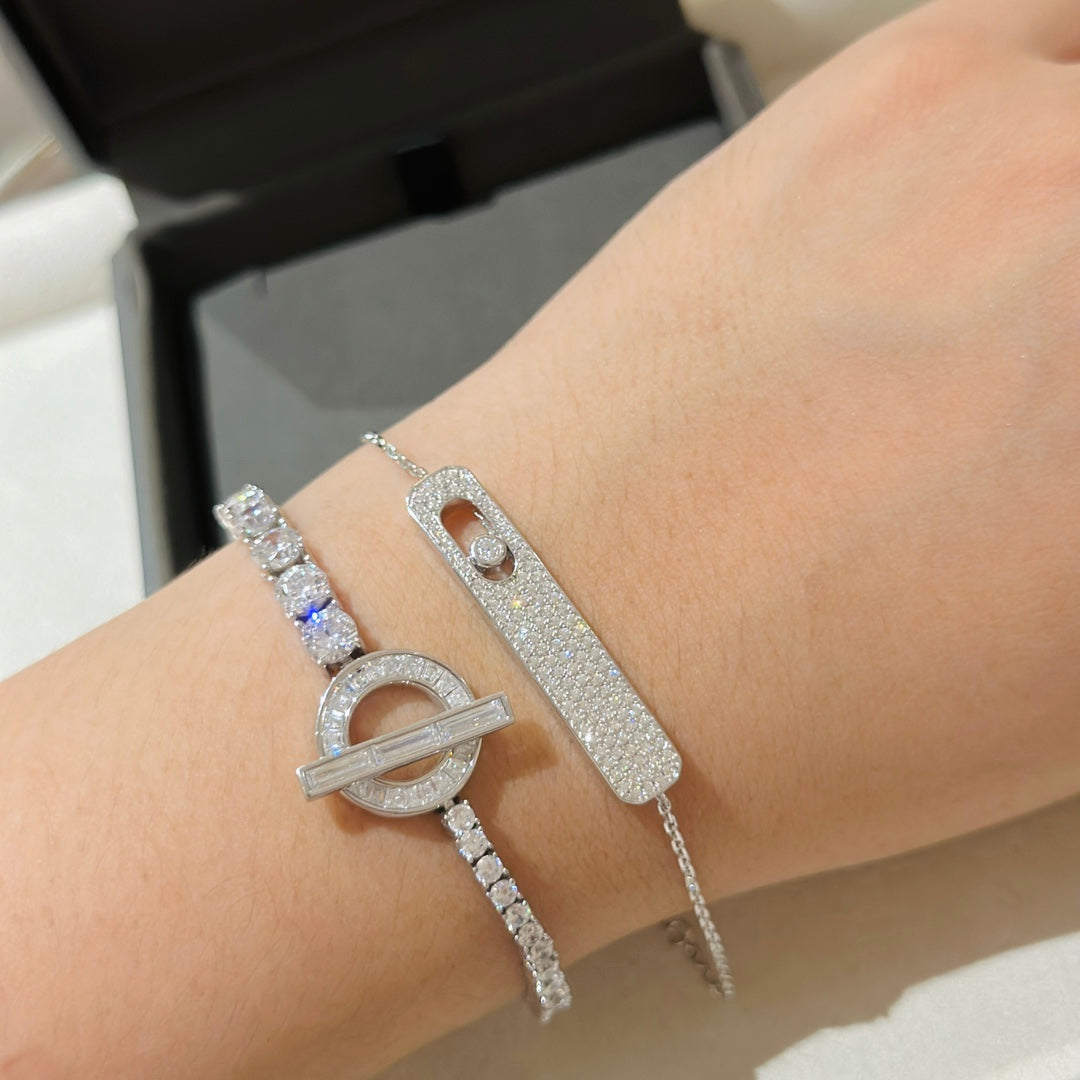 [Regal Jewels]MOVE CLASSIQUE DIAMOND PAVED BRACELET