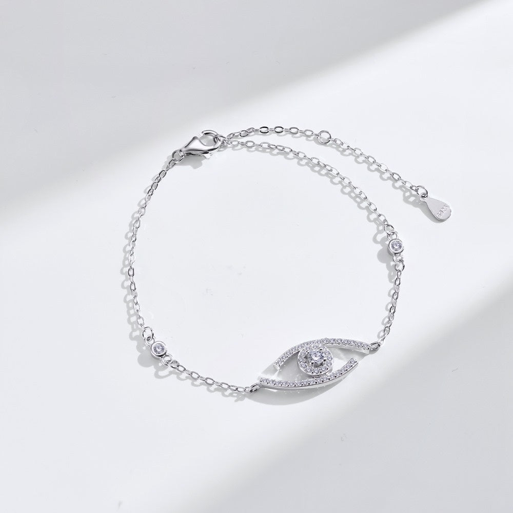 [Regal Jewels]Lucky Eye Pave-Set Diamond Bracelet