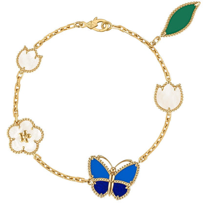 [Regal Jewels]LUCKY SPRING BUTTERFLY 5 MOTIF BRACELET
