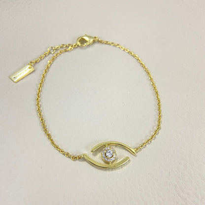 [Regal Jewels]Lucky Eye Pave-Set Diamond Bracelet
