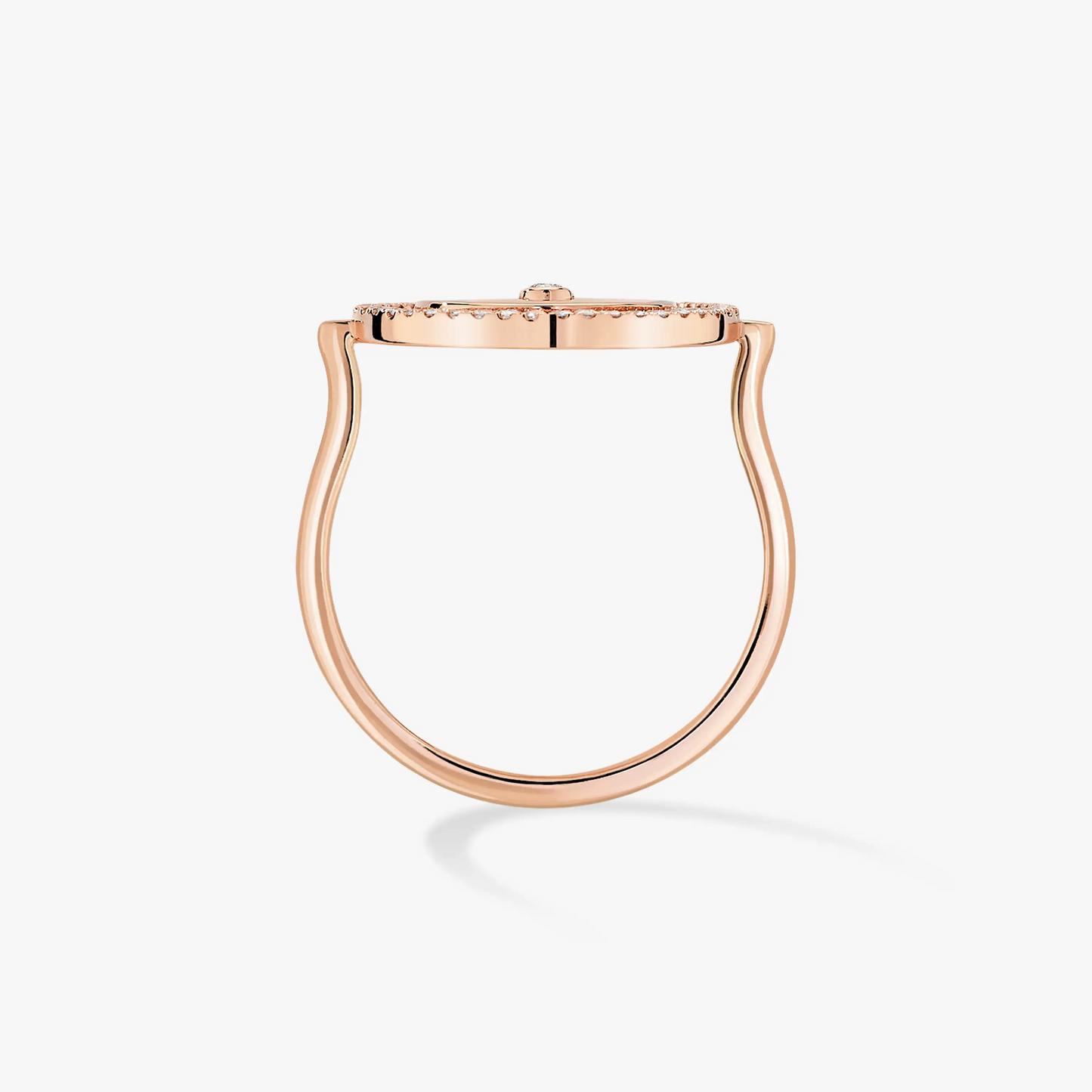[Regal Jewels]LUCKY MOVE PINK GOLD DIAMOND RING