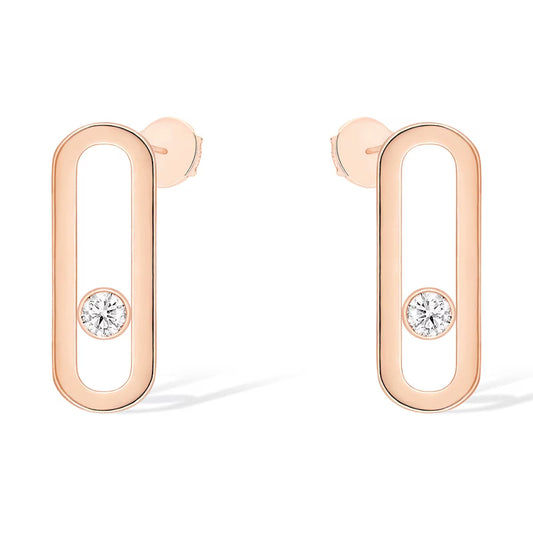 [Regal Jewels]MOVE UNO SMALL 1 DIAMOND EARRINGS