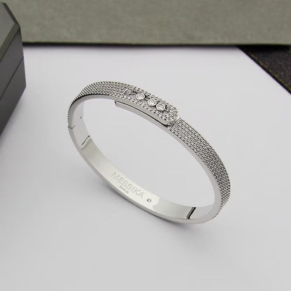 [Regal Jewels]Move Noa Full Pavé Diamond Bangle Bracelet