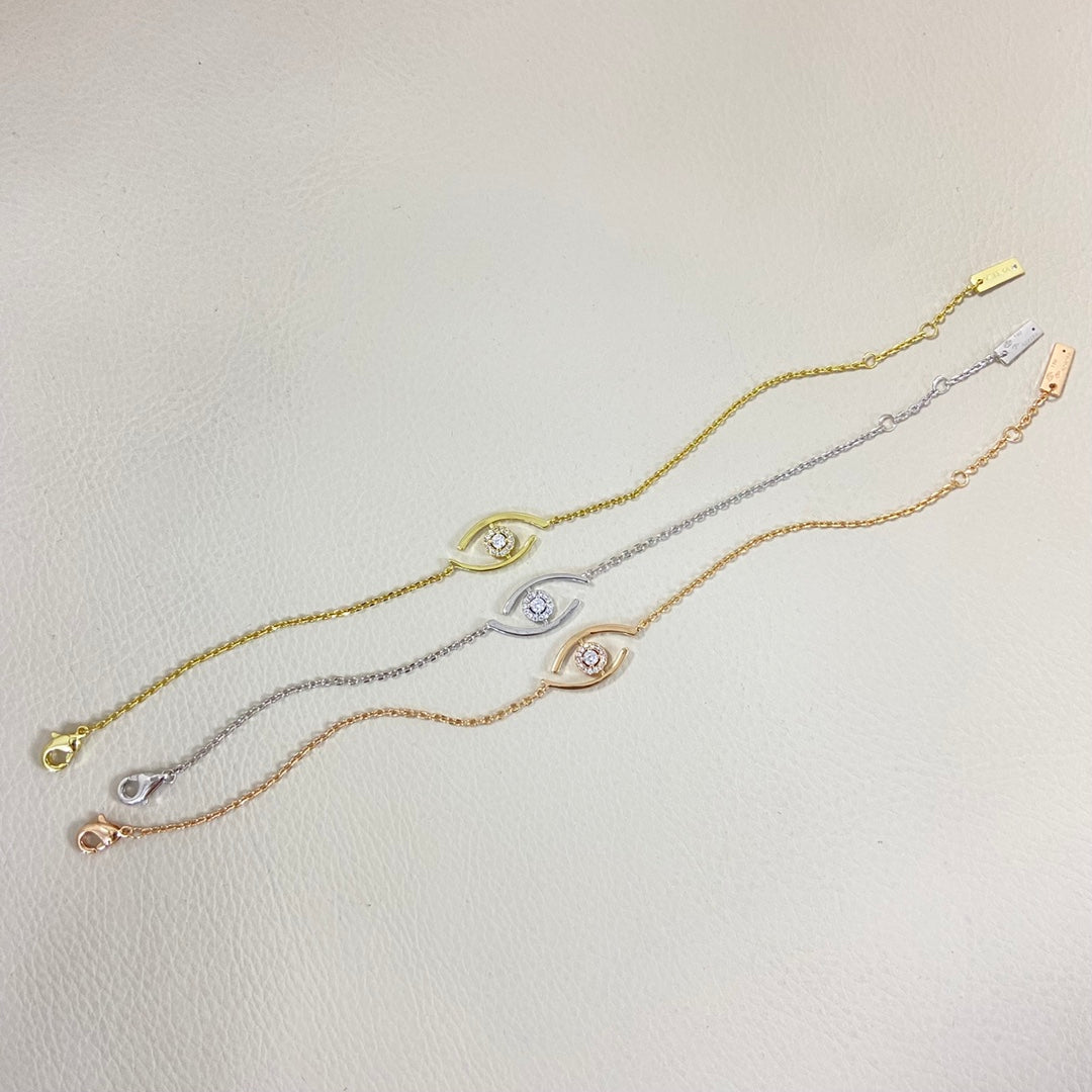 [Regal Jewels]Lucky Eye Pave-Set Diamond Bracelet