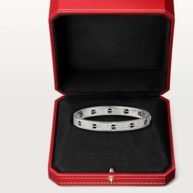 [Regal Jewels]LOVE BRACELET 6.1MM DIAMOND-PAVED CERAMIC