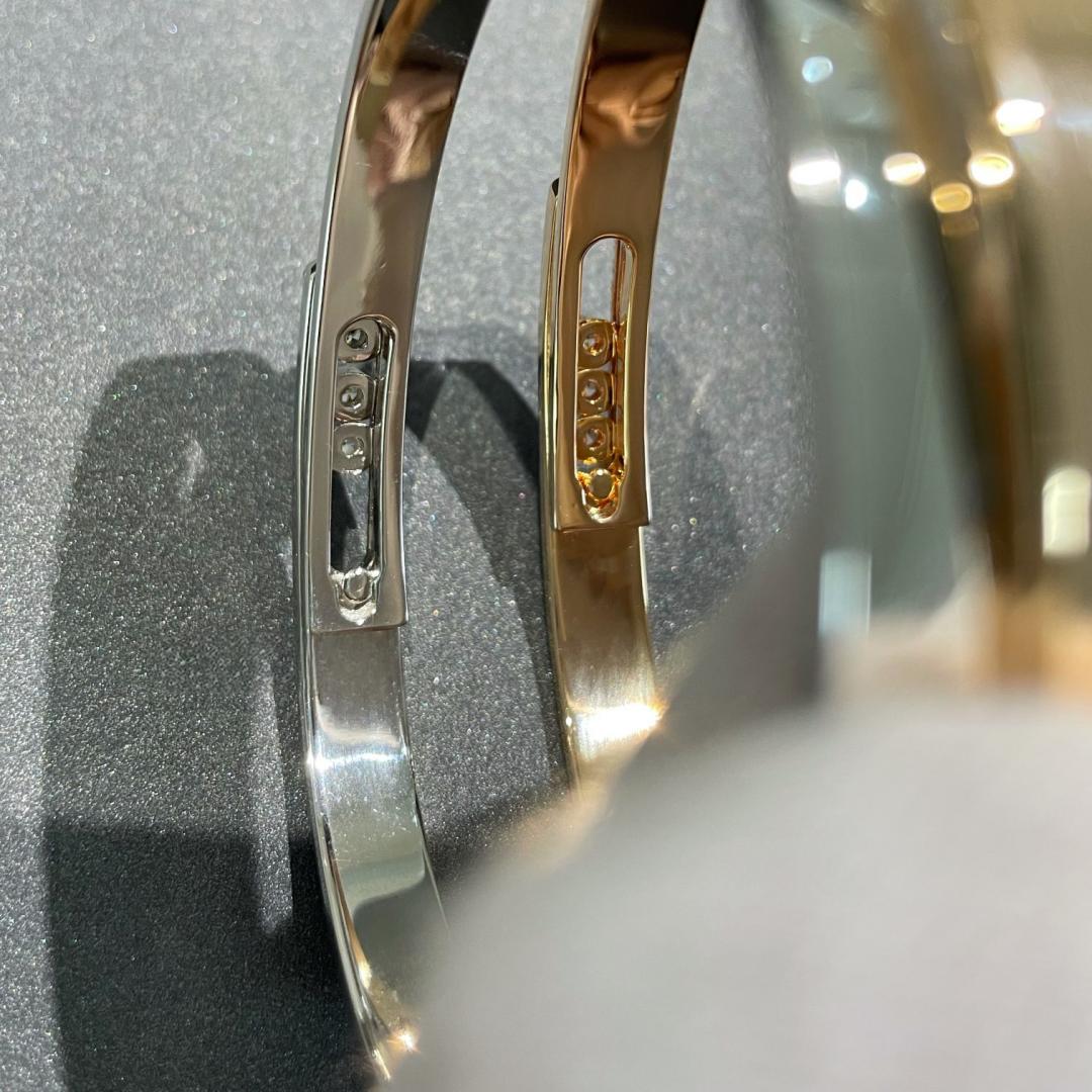 [Regal Jewels]Move Noa Rose Gold Pavé Diamond Bangle Bracelet