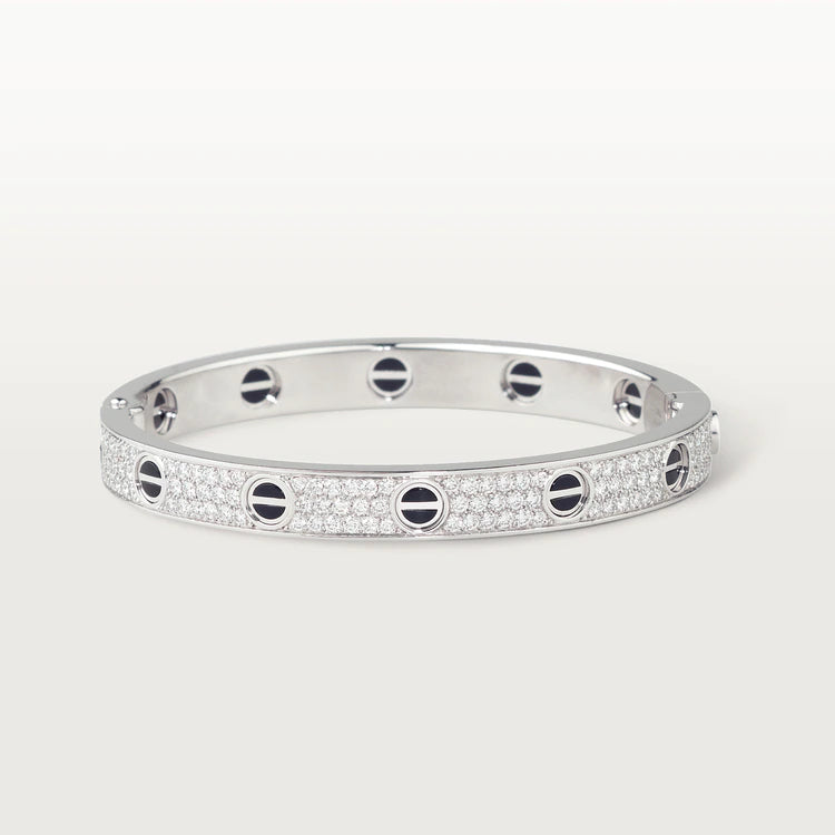 [Regal Jewels]LOVE BRACELET 6.1MM DIAMOND-PAVED CERAMIC