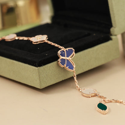 [Regal Jewels]LUCKY SPRING BUTTERFLY 5 MOTIF BRACELET
