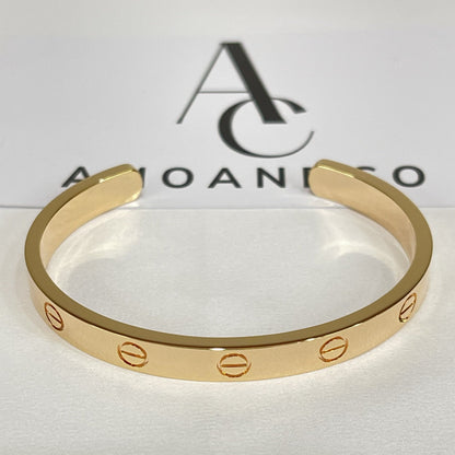 [Regal Jewels]LOVE BRACELET 6.1MM OPEN CUFF