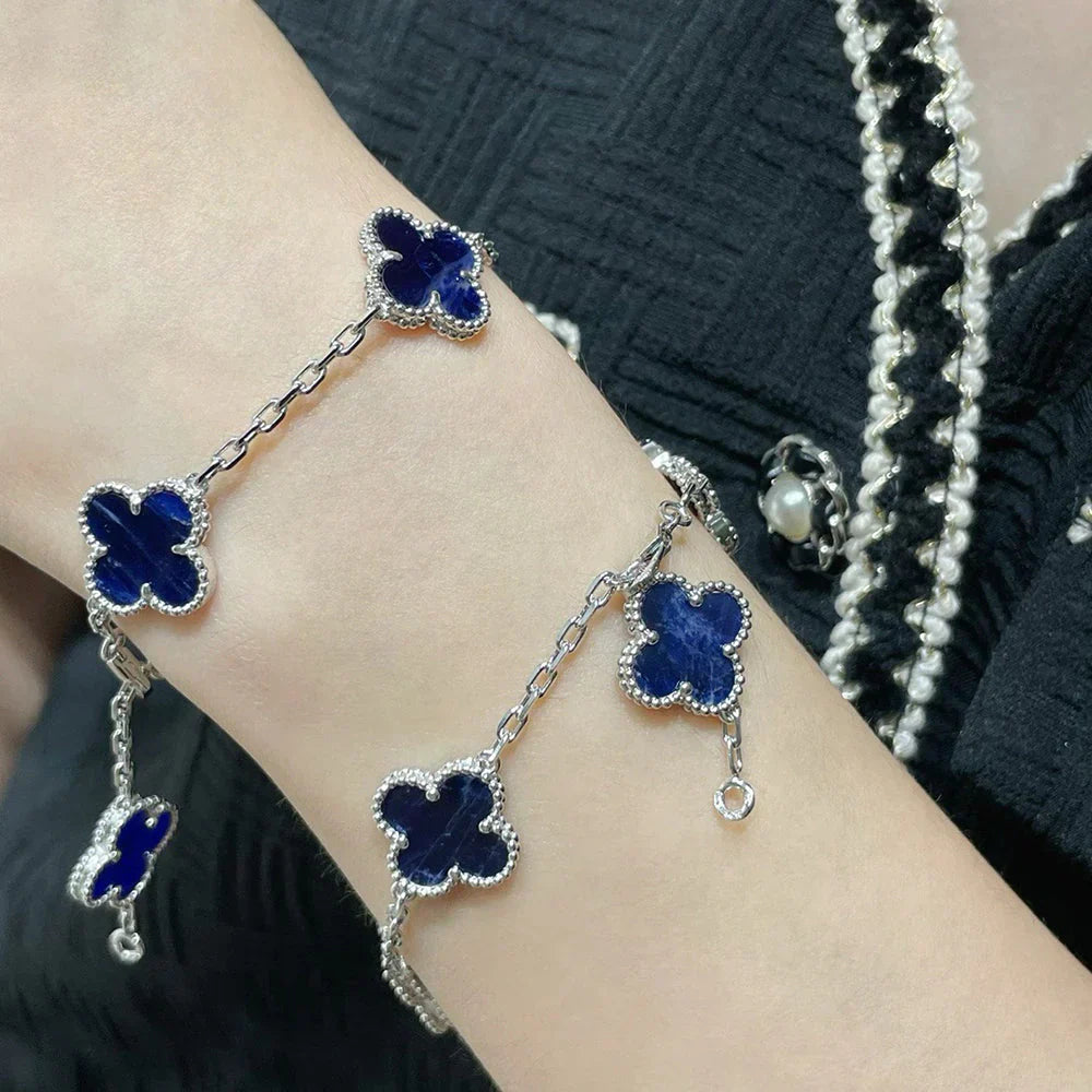 [Regal Jewels]CLOVER 5 MOTIF PIETERSITE BRACELET COLLECTION