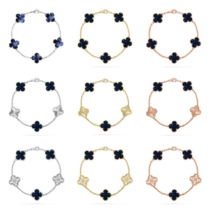 [Regal Jewels]CLOVER 5 MOTIF PIETERSITE BRACELET COLLECTION