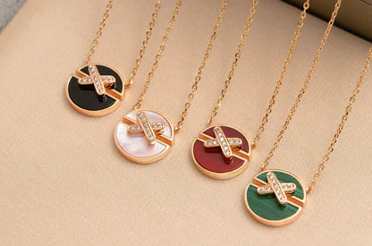 [Regal Jewels]JEUX DE ROSE GOLD DIAMOND NECKLACE
