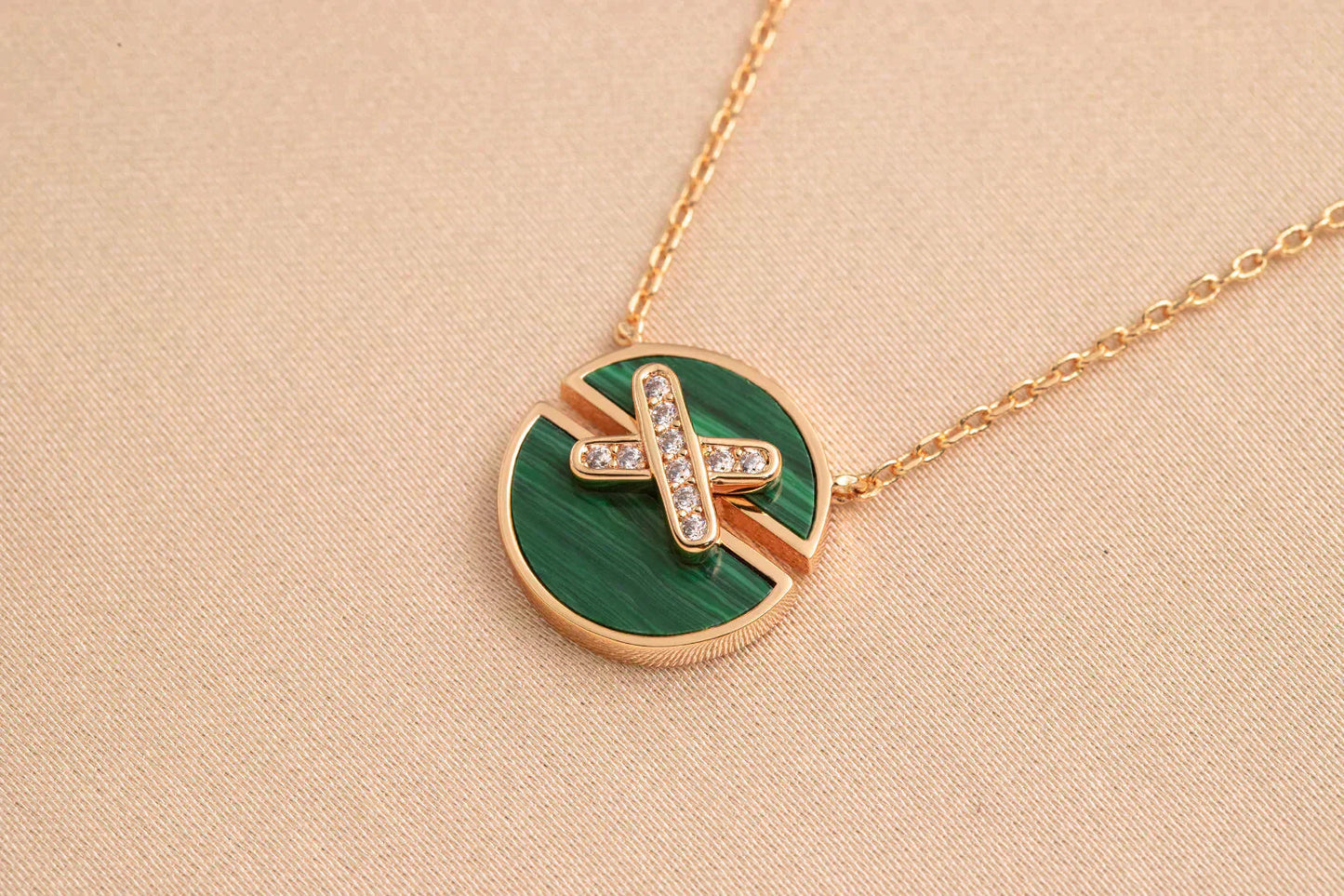 [Regal Jewels]JEUX DE ROSE GOLD DIAMOND NECKLACE