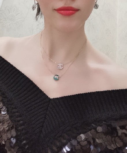 [Regal Jewels]JEUX DE ROSE GOLD DIAMOND NECKLACE