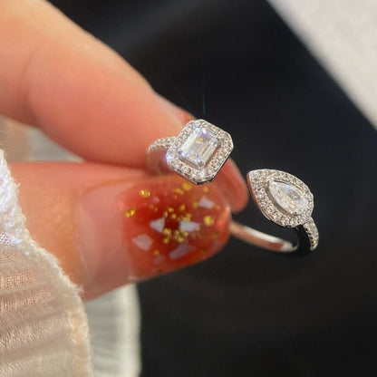 [Regal Jewels]MY TWIN TOI & MOI SILVER DIAMOND RING