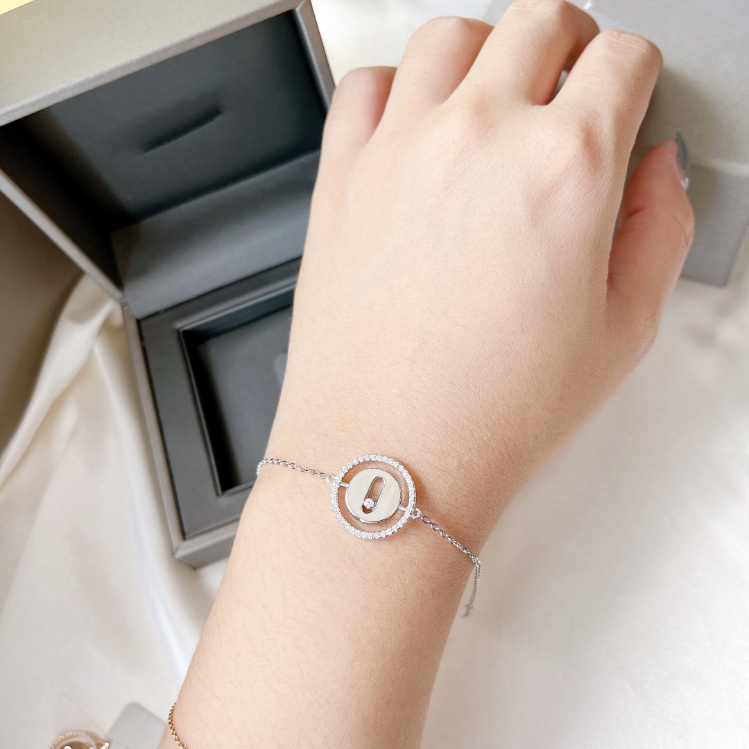 [Regal Jewels]LUCKY MOVE PAVED DIAMOND BRACELET
