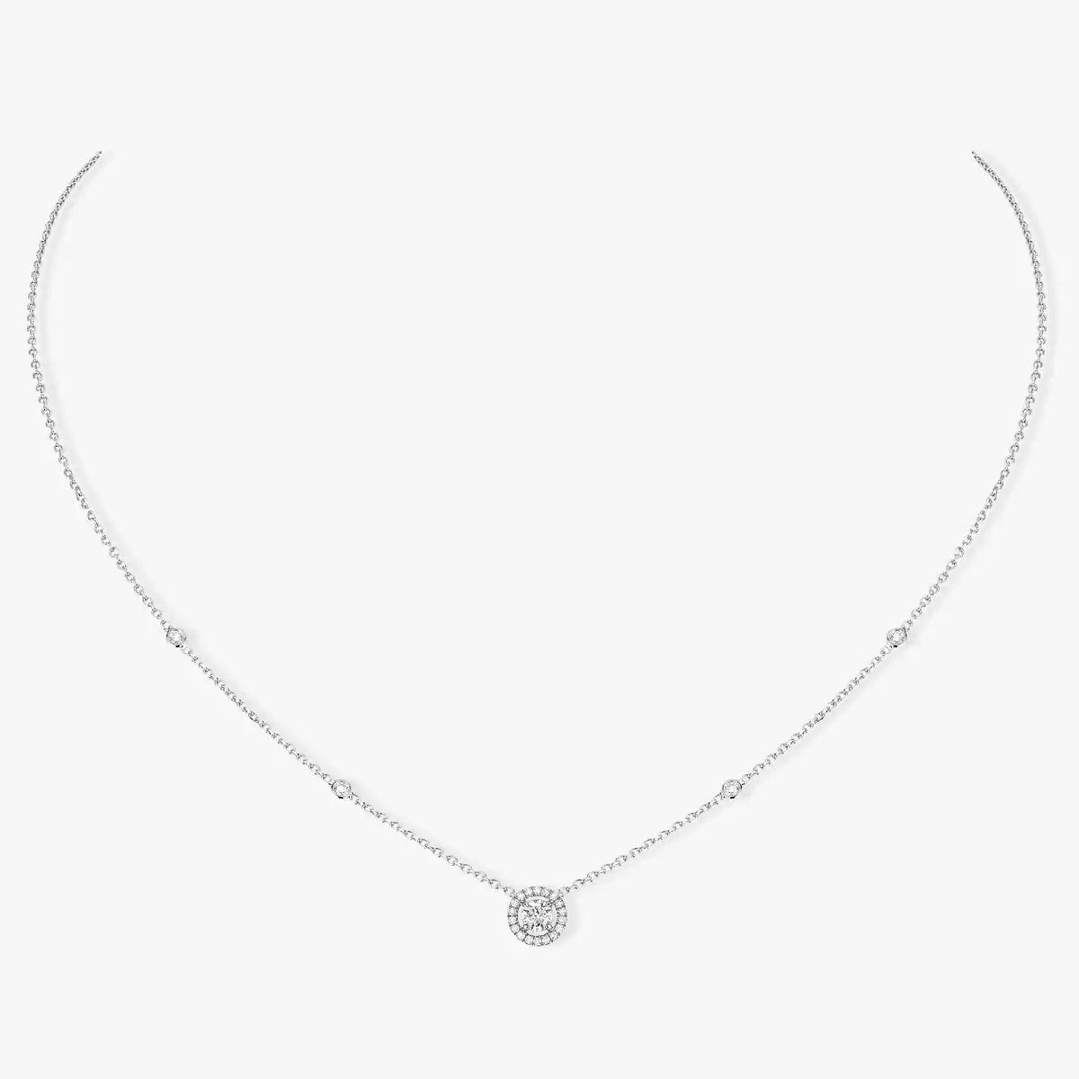 [Regal Jewels]Diamond Necklace 0,20ct Brilliant Shape Joy