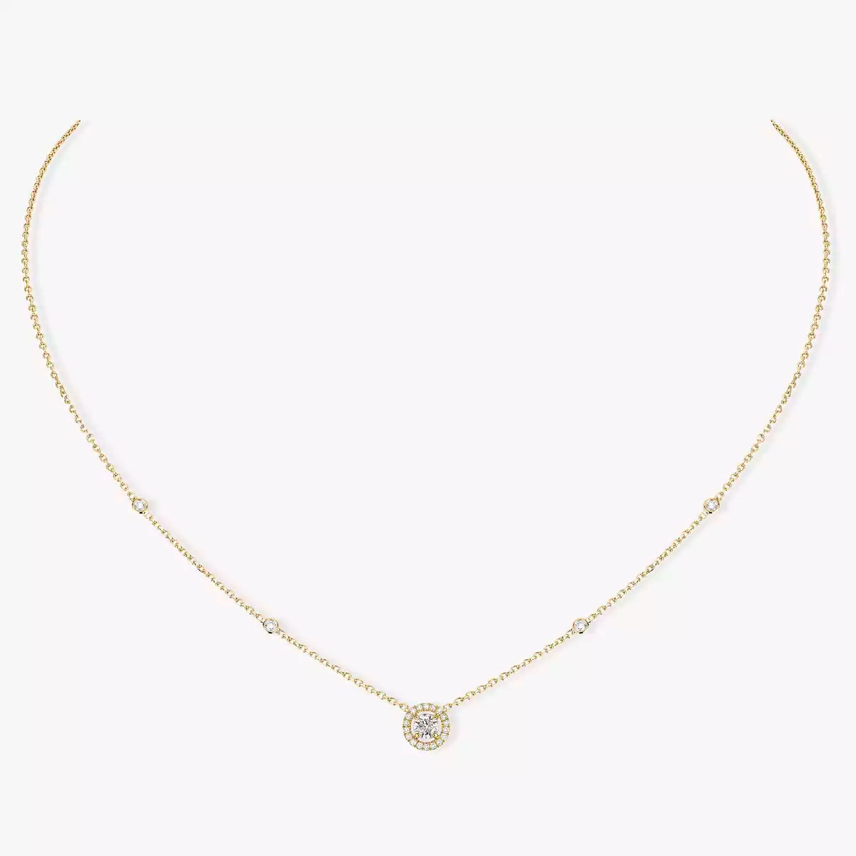[Regal Jewels]Diamond Necklace 0,20ct Brilliant Shape Joy