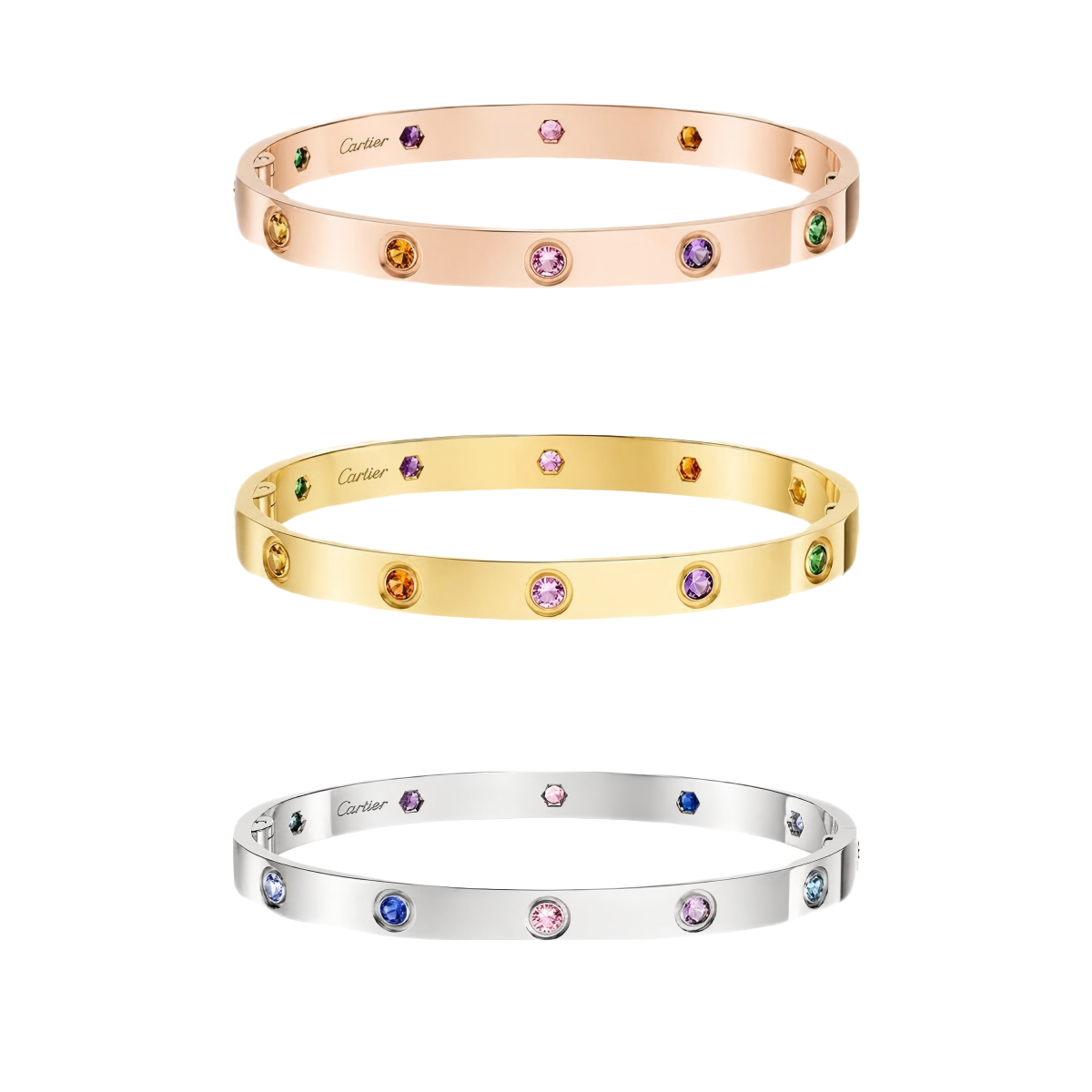 [Regal Jewels]2026 RAINBOW LOVE BRACELET 6.1MM  10 DIAMONDS