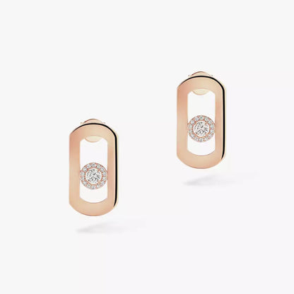 [Regal Jewels]So Move Diamond Earrings in Yellow Gold