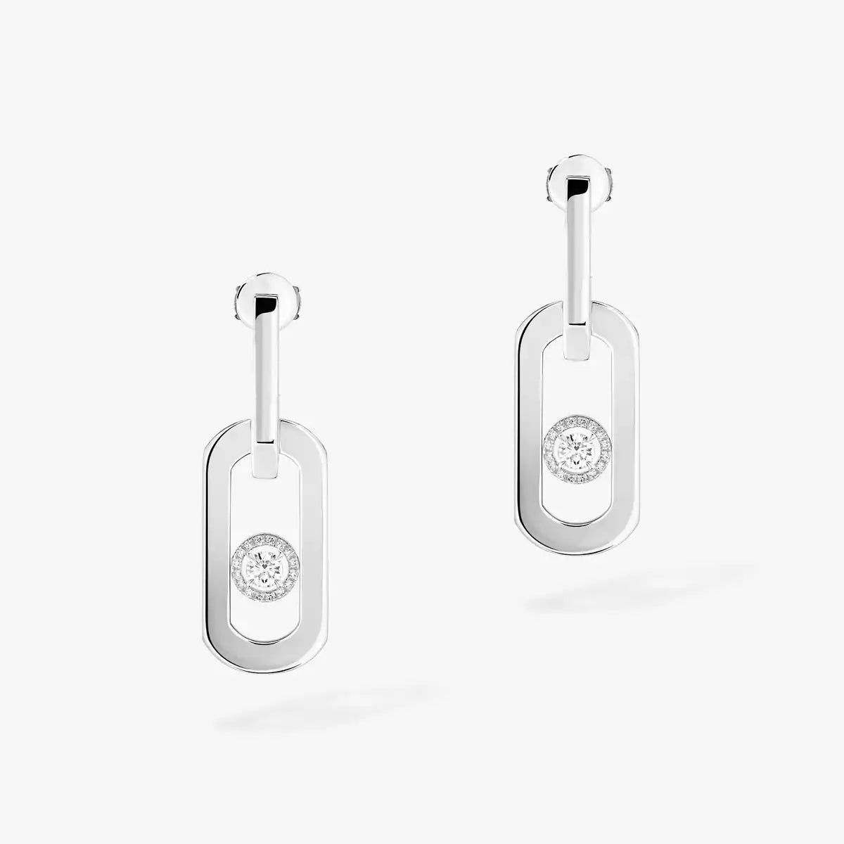 [Regal Jewels]So Move XL Diamond Pendant Earrings