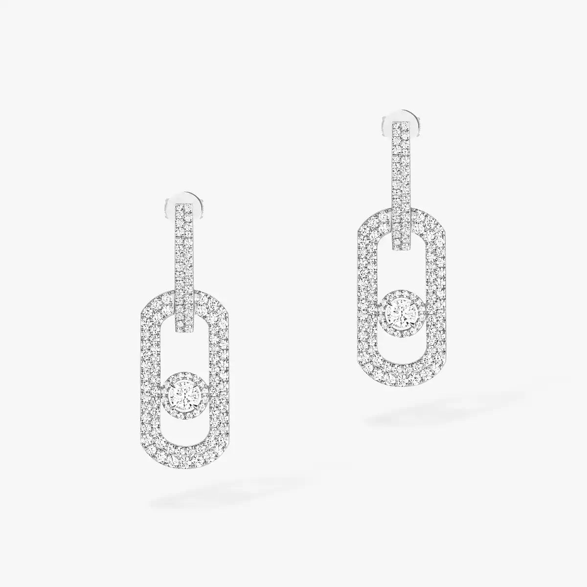 [Regal Jewels]So Move XL Pave_-Set Diamond Pendant Earrings