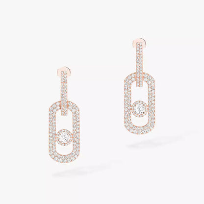 [Regal Jewels]So Move XL Pave_-Set Diamond Pendant Earrings