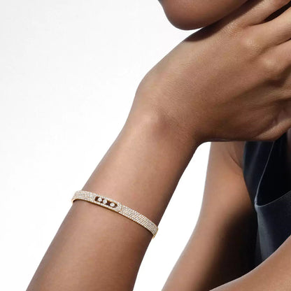 [Regal Jewels]Move Noa Full Pavé Diamond Bangle Bracelet