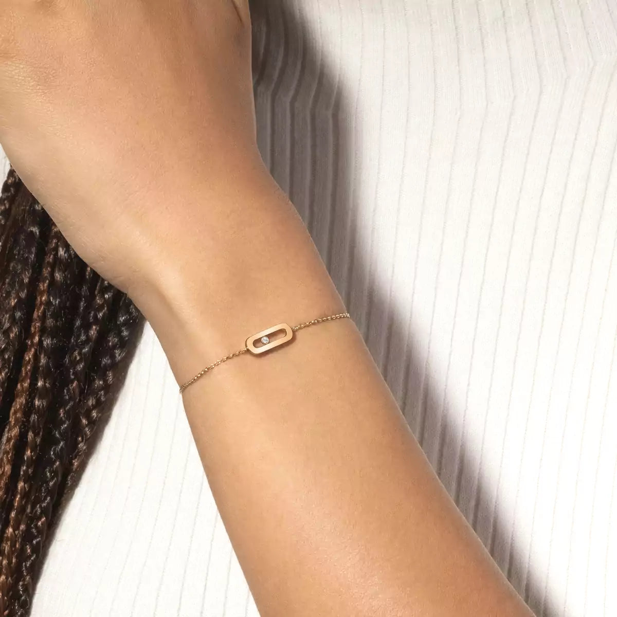 [Regal Jewels]Move Uno Diamond Bracelet