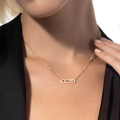 [Regal Jewels] Baby Move Gold Diamond Necklace