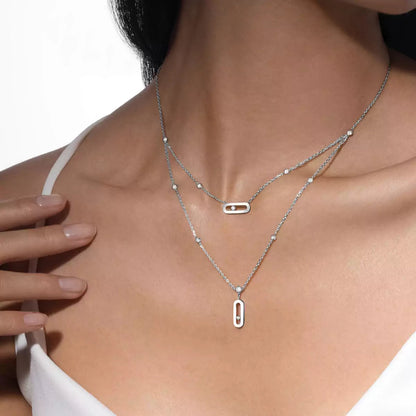 [Regal Jewels] Move Uno Diamond Necklace