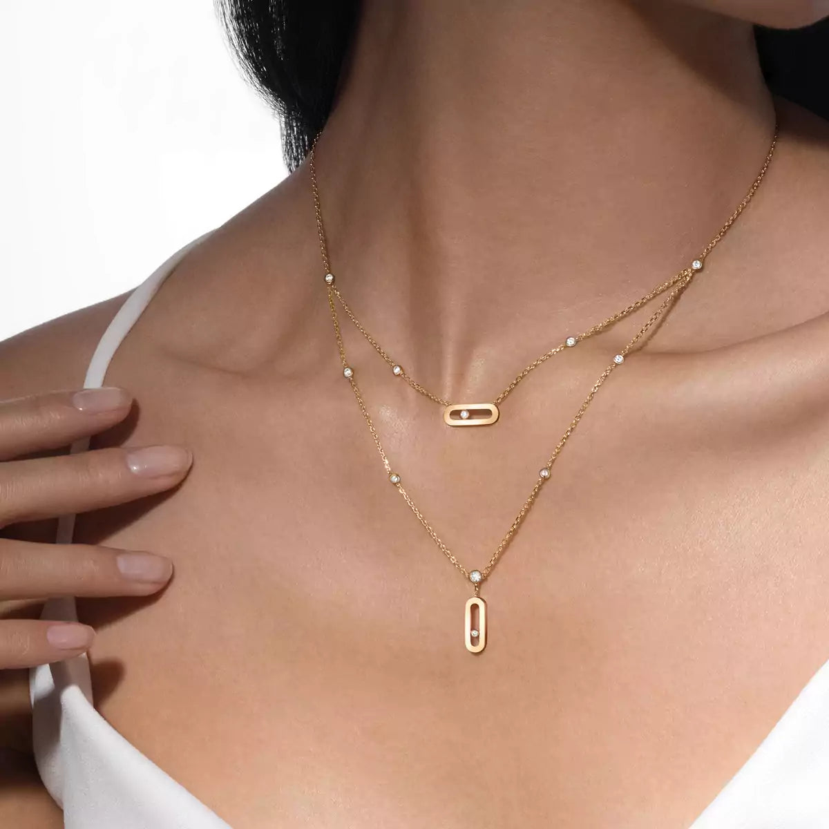 [Regal Jewels] Move Uno Diamond Necklace