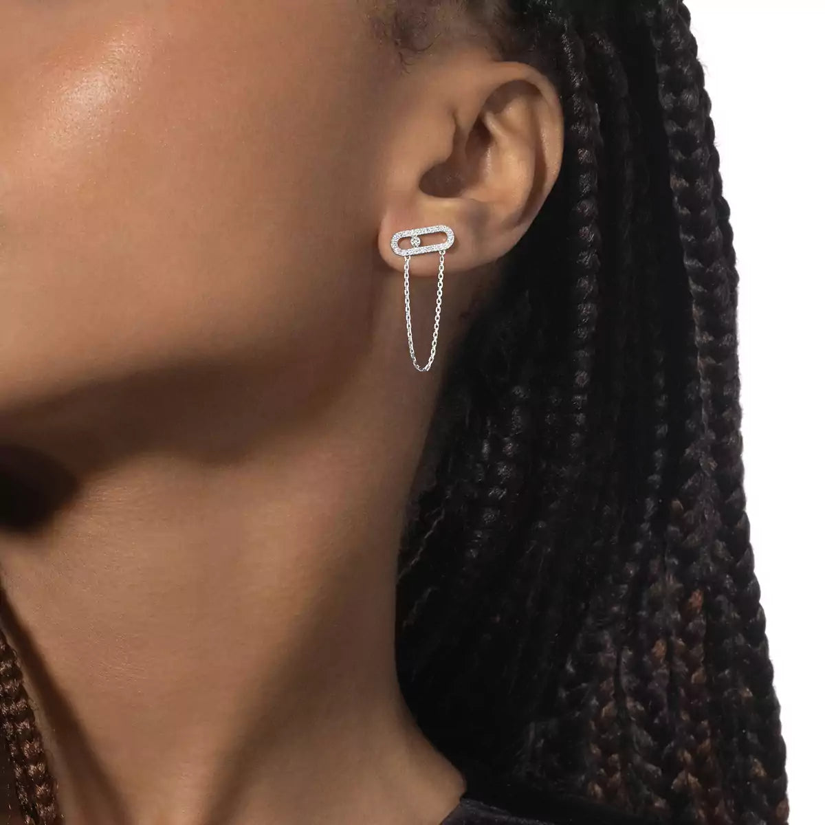 [Regal Jewels]Move Uno Diamond Earrings