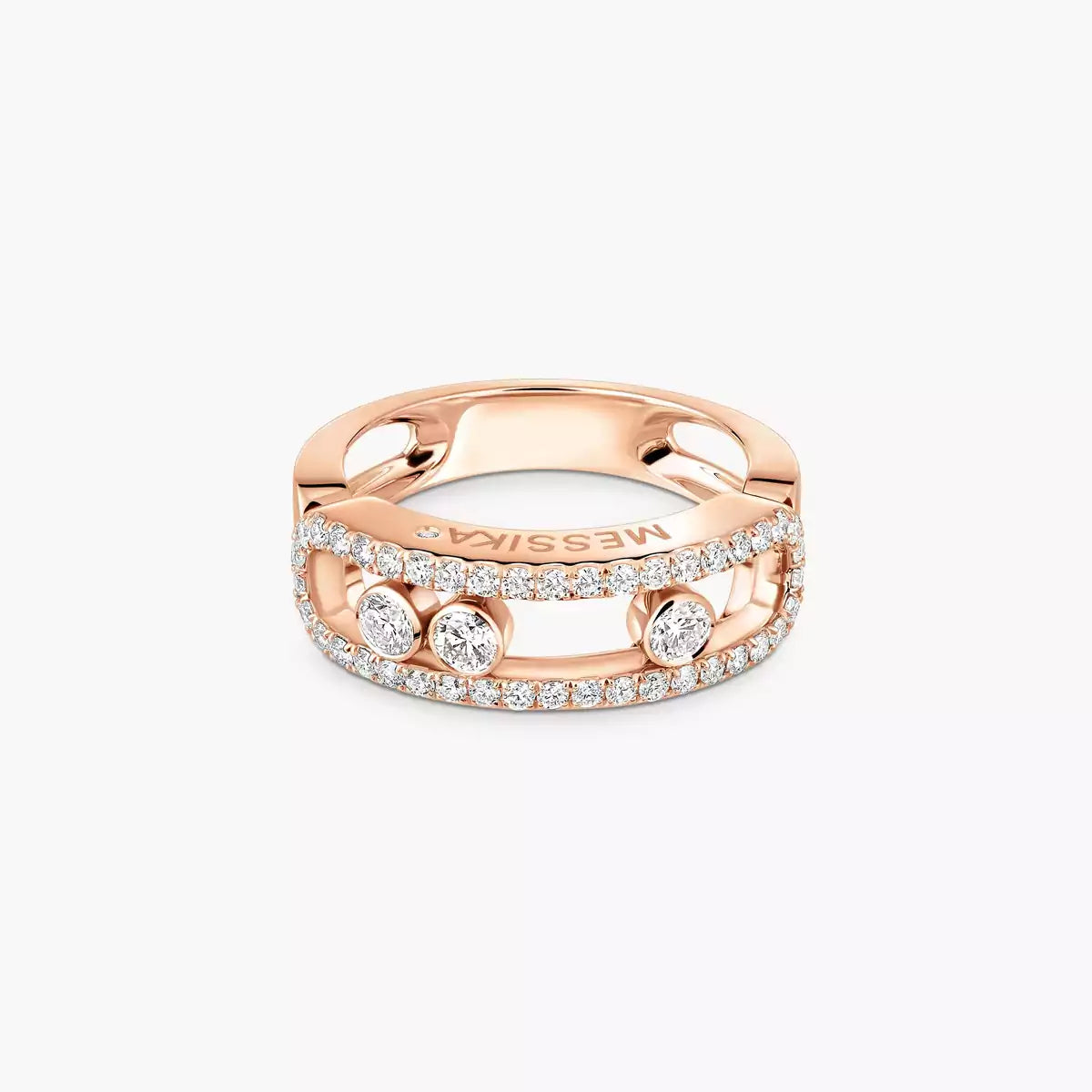 [Regal Jewels] Move Gold Diamond Pave_ Ring