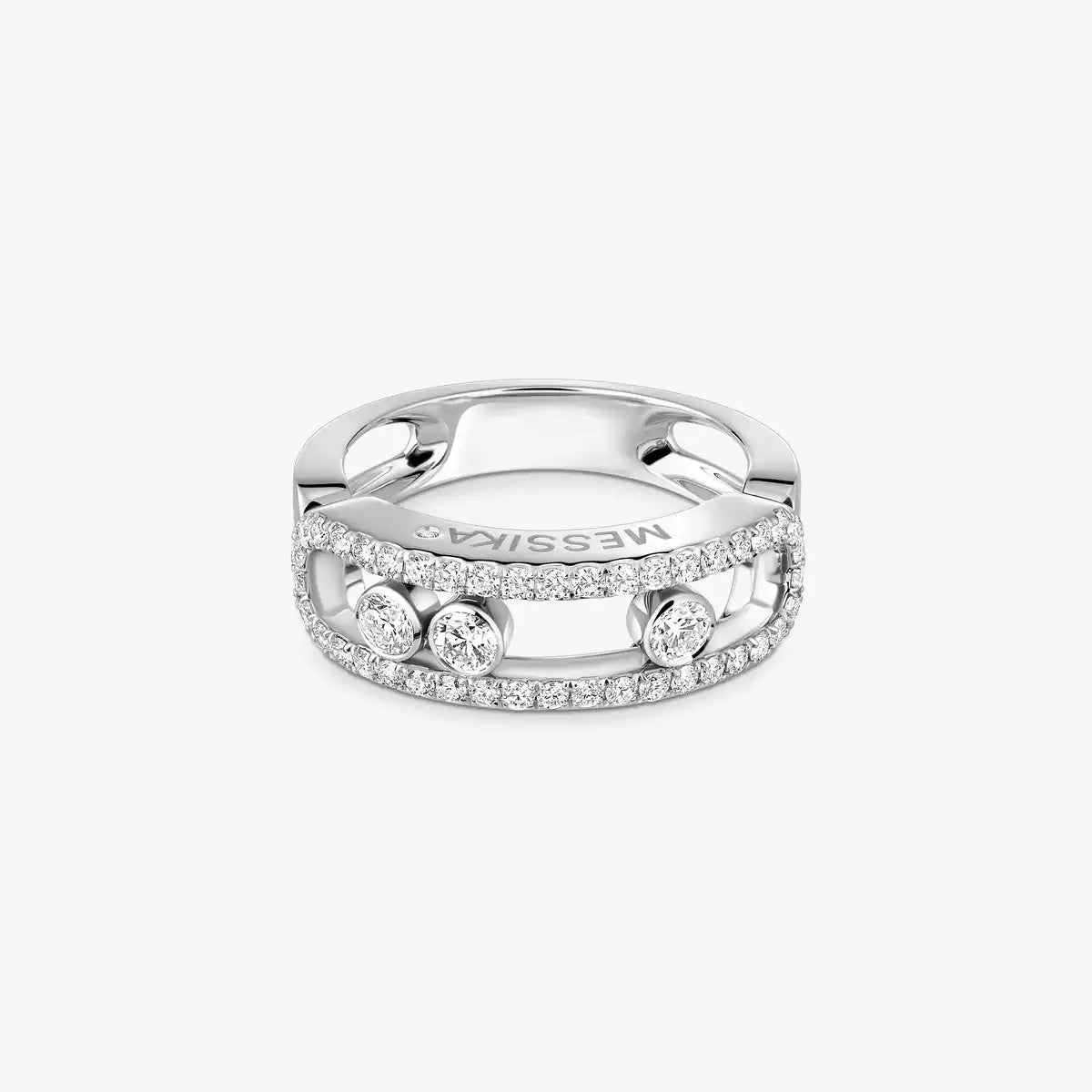 [Regal Jewels] Move Gold Diamond Pave_ Ring