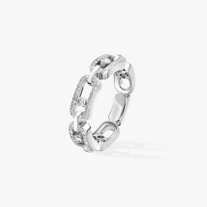 [Regal Jewels]Move Link Pave_-Set Diamond Ring in Gold