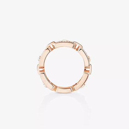 [Regal Jewels]Move Link Pave_-Set Diamond Ring in Gold