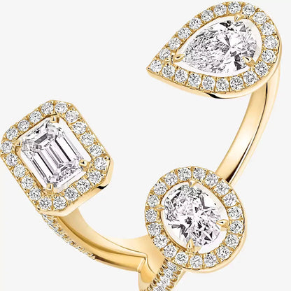 [[Regal Jewels] Diamond Ring 0,25ct My Twin Trilogy