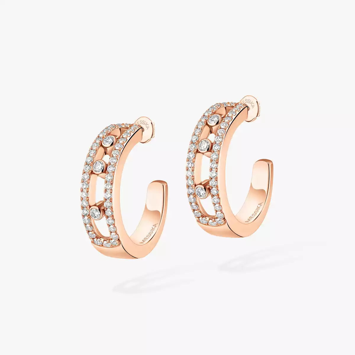 [Regal Jewels]Diamond Pave_ Hoop Earrings Move