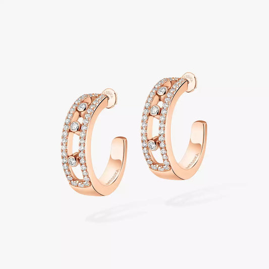 [Regal Jewels]Diamond Pave_ Hoop Earrings Move