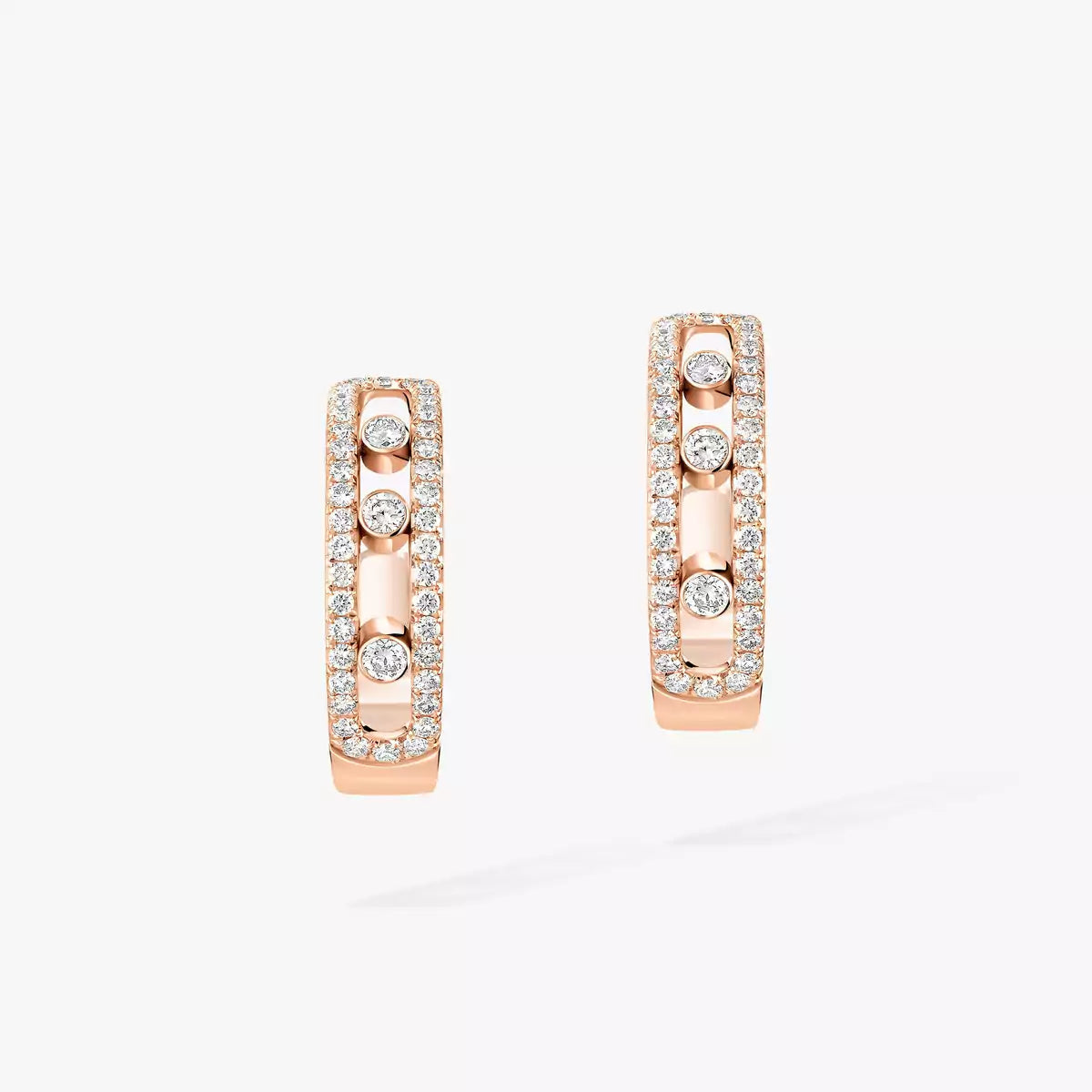 [Regal Jewels]Diamond Pave_ Hoop Earrings Move