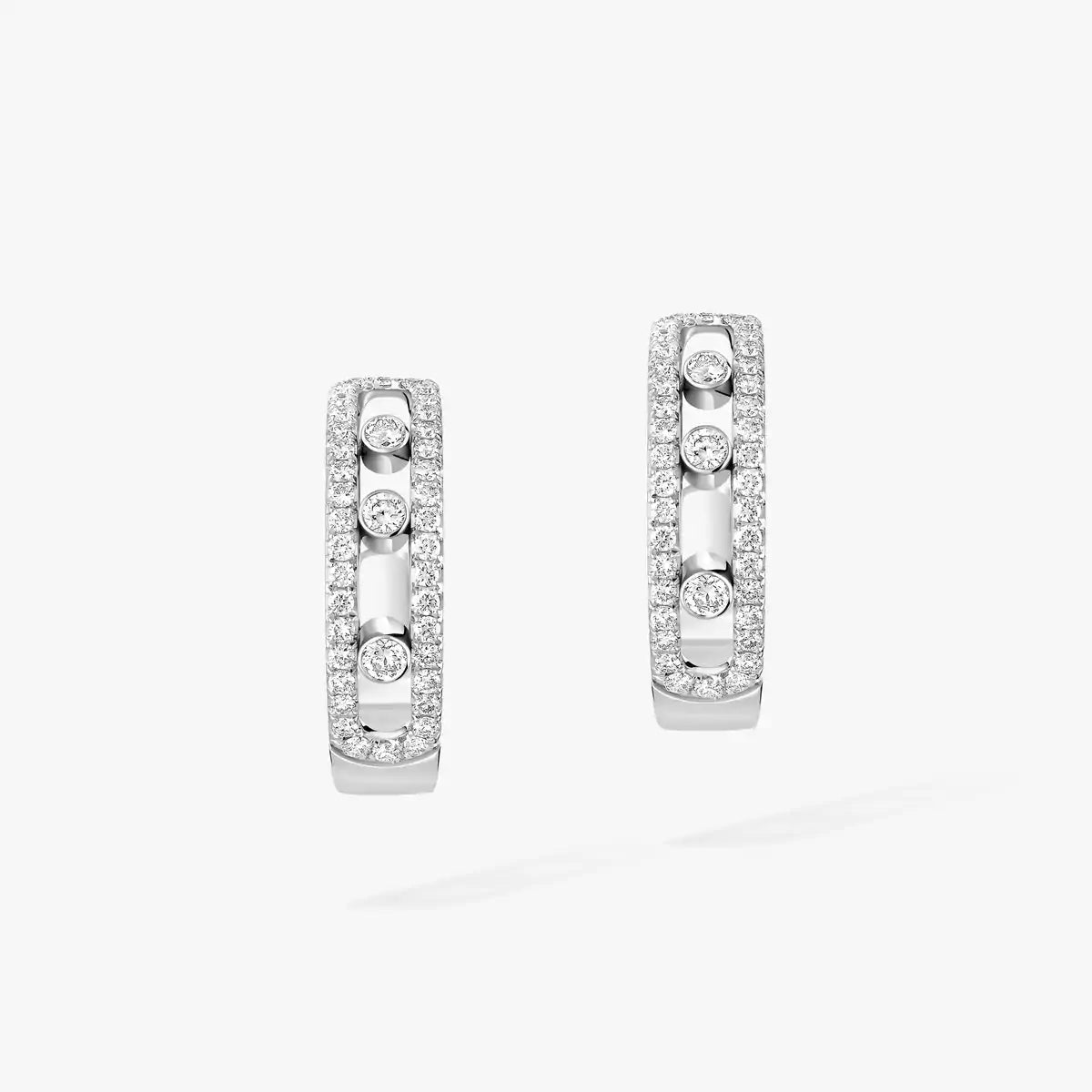 [Regal Jewels]Diamond Pave_ Hoop Earrings Move