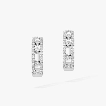 [Regal Jewels]Diamond Pave_ Hoop Earrings Move