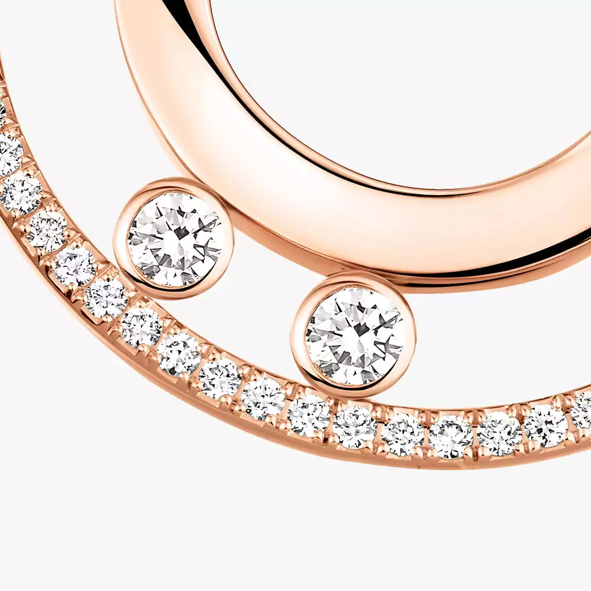 [Regal Jewels]Move Romane Small Diamond Hoop Earrings
