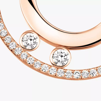 [Regal Jewels]Move Romane Small Diamond Hoop Earrings